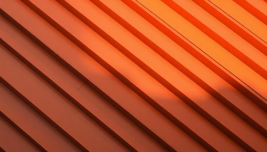 Abstract copper facade